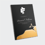 Custom A4 Black Wooden Award