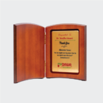 Hinged Wooden Book Plaque